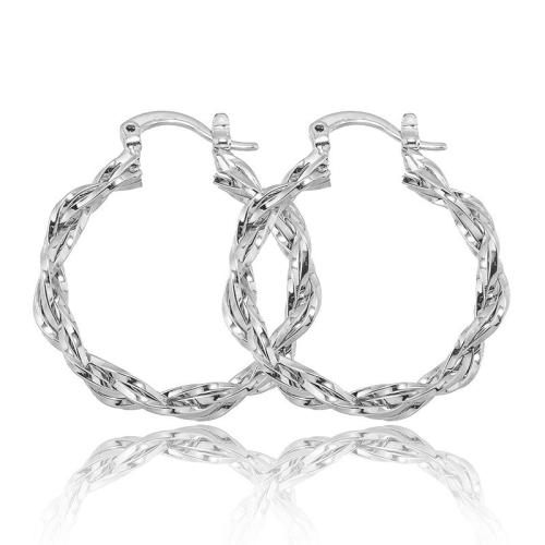 Laiton Leverback boucle d'oreille, Placage, bijoux de mode & pour femme, couleur originale, Vendu par PC