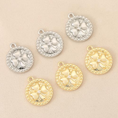 Cúbicos Circonia Colgante Latón Micro pavimenta, metal, chapado, Bricolaje & micro arcilla de zirconia cúbica, más colores para la opción, libre de níquel, plomo & cadmio, 10PCs/Bolsa, Vendido por Bolsa