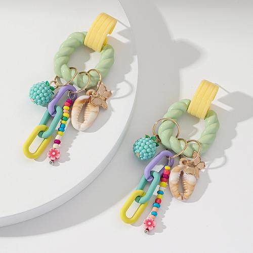 Earring Jewelry Aicrileach, le Sinc Alloy, jewelry faisin, glas, Díolta De réir Péire