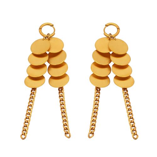 Cruach dhosmálta Buail Earring, 304 Cruach dhosmálta, 18K óir plated, jewelry faisin & do bhean, Díolta De réir Péire