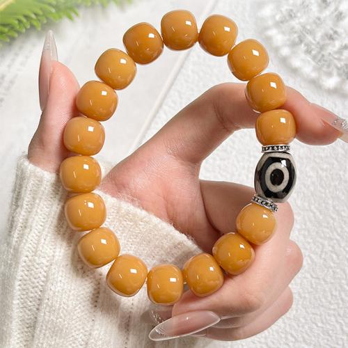 Bodhi Root pulseira, unissex & tamanho diferente para a escolha & Vario tipos a sua escolha & eflorescência, amarelo, comprimento Aprox 7 inchaltura, vendido por PC