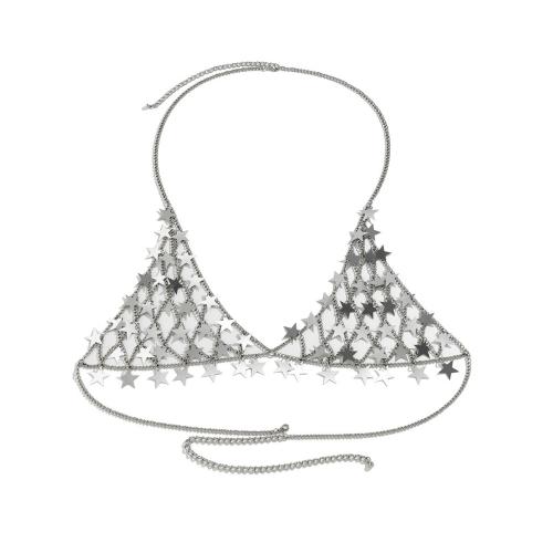Body Chain Smycken, Plast, med järnkedja, mode smycken & för kvinna, fler färger för val, Säljs av PC
