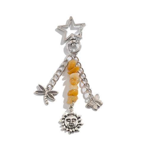 Bag Purse Charms Keyrings Keychains Zinc Alloy with acrylic rhinestone plated durable Sold By PC