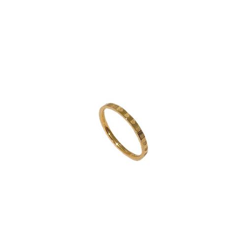Titanium Čelik Finger Ring, zlatna boja pozlaćen, sa slika srca & različite veličine za izbor & za žene, Veličina:4-10, Prodano By PC