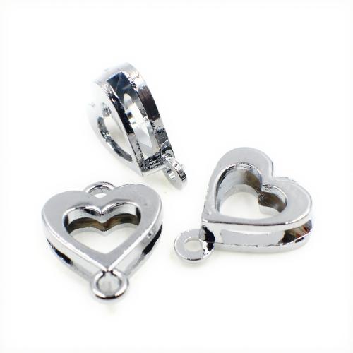 Zink Alloy Bead, Hjärta, plated, DIY, Säljs av PC