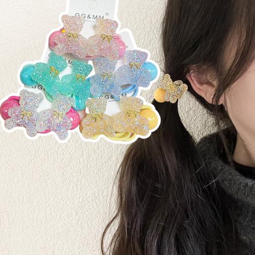 Ponytail Holder Acrylic fashion jewelry Sold By Pair