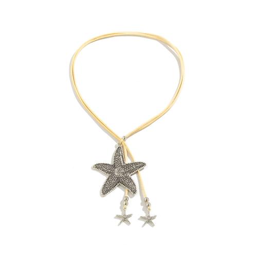 Zinc Alloy Jewelry Necklace with Velveteen plated fashion jewelry & for woman Sold By PC