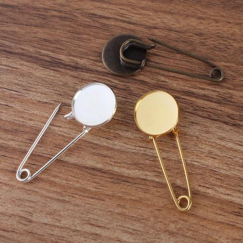 Accessori spille in ottone, Cerchio, placcato, DIY & formato differente per scelta, nessuno, pin length 35mm, line thickness 1.4mm, Venduto da PC