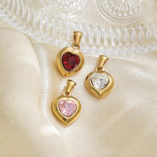 304 rustfrit stål Pendel, guldfarve belagt, du kan DIY & Micro Pave cubic zirconia, flere farver til valg, nikkel, bly & cadmium fri, 10pc'er/Bag, Solgt af Bag