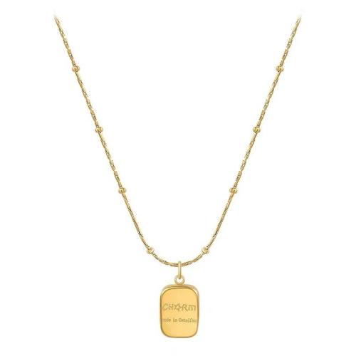 Collana in ottone, with Titantium acciaio, with 5cm extender chain, placcato, gioielli di moda & stili diversi per la scelta & per la donna, Lunghezza Appross. 45 cm, Venduto da coppia
