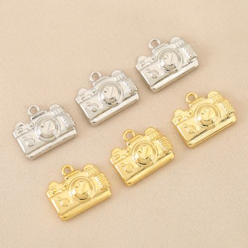 Brass Korut Riipukset, Messinki, Kamera, päällystetty, tee-se-itse, enemmän värejä valinta, nikkeli, lyijy ja kadmium vapaa, 10PC/laukku, Myymät laukku