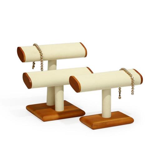 Hout Multi-purpose Sieraden Display, met Katoenfluweel, verschillende stijlen voor de keuze, Verkocht door PC