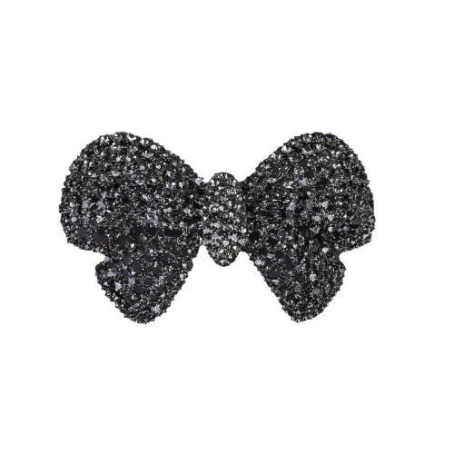 Zinc Alloy Hair Clip trekken lente, Strik, plated, voor vrouw & met strass, meer kleuren voor de keuze, 70x40mm, Verkocht door PC