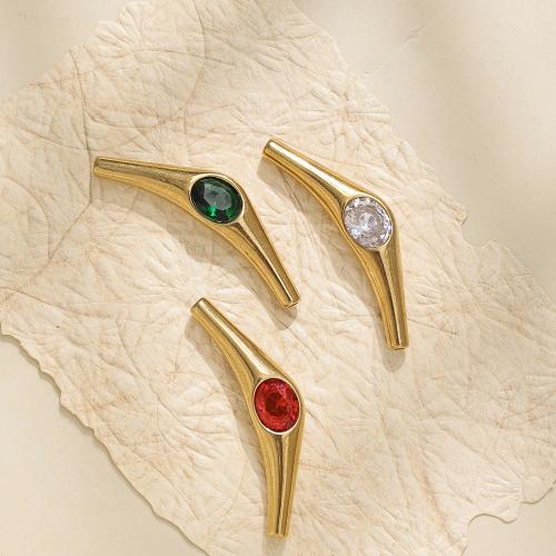 304 roestvrij staal Hanger, gold plated, DIY & met strass, meer kleuren voor de keuze, nikkel, lood en cadmium vrij, 10pC's/Bag, Verkocht door Bag