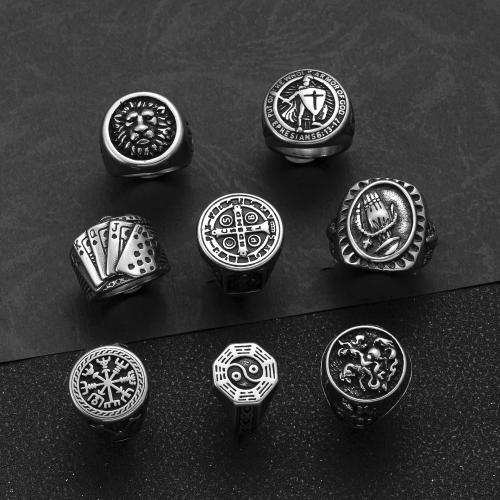 304 Stainless Steel Finger Ring plated  & for man Sold By PC