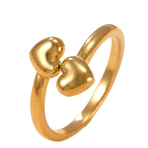 304 Stainless Steel Cuff Finger Ring 18K gold plated fashion jewelry & for woman Sold By PC