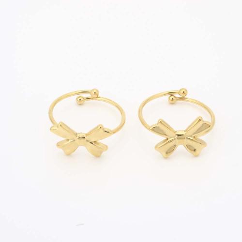 Ring Finger ze stali nierdzewnej, Stal nierdzewna 304, biżuteria moda & dla kobiety, złoty, średnica wewnętrzna:około 17mm, sprzedane przez para