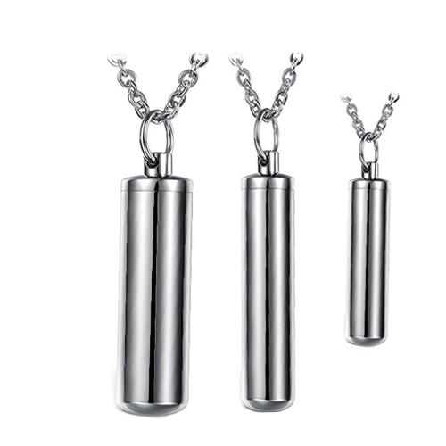 Titanium Staal Cinerary kist hanger, gepolijst, DIY & verschillende grootte voor keus, oorspronkelijke kleur, Verkocht door PC
