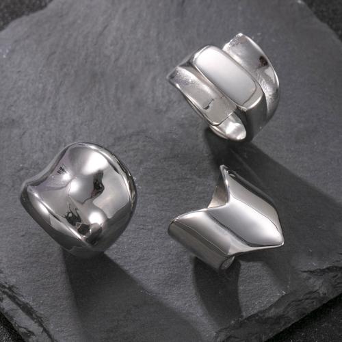 Stal nierdzewna 304 Pierścionek, Powlekane, biżuteria moda & różne style do wyboru & dla kobiety, oryginalny kolor, sprzedane przez PC