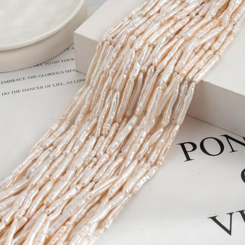 Freshwater Pearl Beads Biwa DIY white Sold By Strand