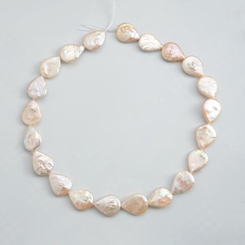 Freshwater Pearl Beads Teardrop DIY white Sold By Strand