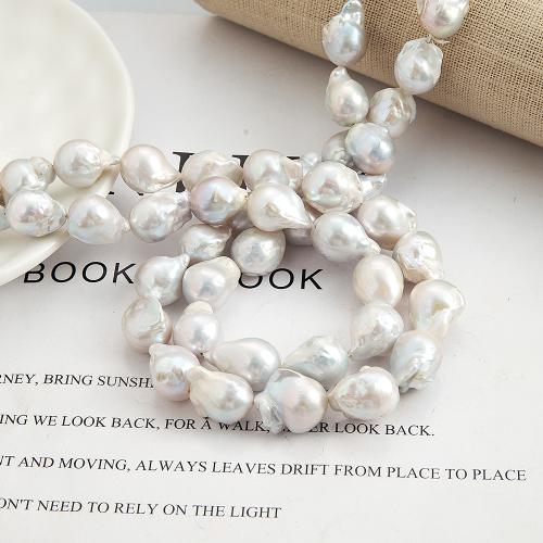 Cultured Baroque Freshwater Pearl Beads irregular DIY white Sold By Strand