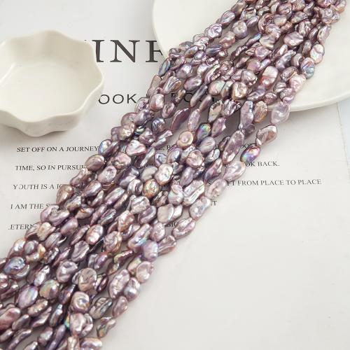 Sladkovodní Pearl Korálek, Nepravidelné, DIY, nachový, 15x10mm, 34PC/Strand, Prodáno By Strand