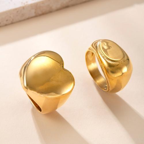 304 nehrđajućeg čelika Finger Ring, 18K pozlaćeno, različite veličine za izbor & različitih stilova za izbor & za žene, Prodano By PC