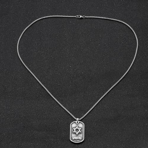 Aço inoxidável 304 colar, banhado, joias de moda & unissex & Vario tipos a sua escolha, cor original, comprimento 60 cm, vendido por PC