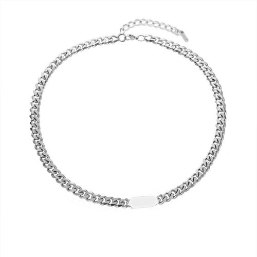 Titanium halskettingen, Titanium Staal, gepolijst, mode sieraden & voor de mens, oorspronkelijke kleur, Verkocht door PC