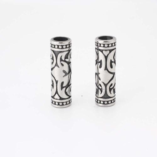 304 Stainless Steel Beads DIY original color Sold By Pair