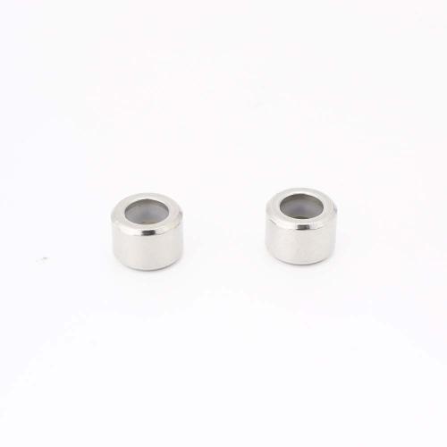 Edelstahl-Beads, 304 Edelstahl, DIY, originale Farbe, verkauft von PC
