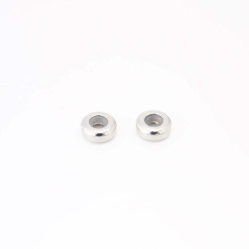 Edelstahl-Beads, 304 Edelstahl, DIY, originale Farbe, verkauft von PC