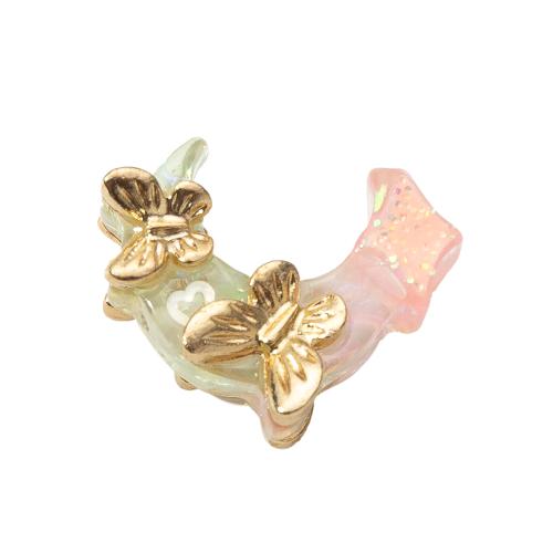 Resin Bead, sprøjtestøbning, du kan DIY, flere farver til valg, 19.30x8.90x14.50mm, Solgt af PC