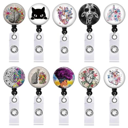 plastique ABS Rond, Extensible & rotatif & unisexe & autocollant époxyde, plus de couleurs à choisir, Vendu par PC