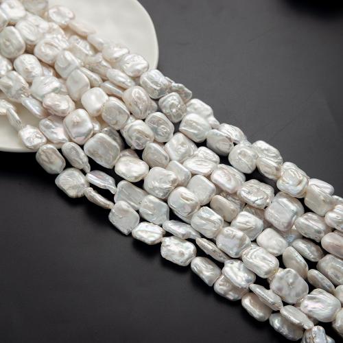 Barok ferskvandskulturperle Beads, Ferskvandsperle, du kan DIY, hvid, 20x14mm, Solgt af PC