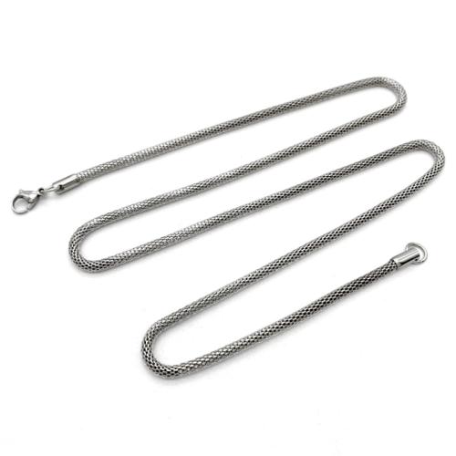 Seiteanna Jewelry Cruach dhosmálta, 304 Cruach dhosmálta, plátáilte, fhad éagsúla do rogha & unisex & stíleanna éagsúla do rogha, dath bunaidh, wide:3.2mm, Díolta De réir PC