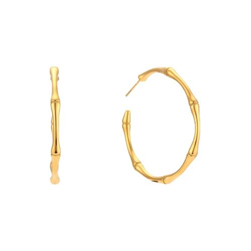 Stainless Steel Stud Earrings 316L Stainless Steel gold color plated fashion jewelry & for woman Sold By Pair