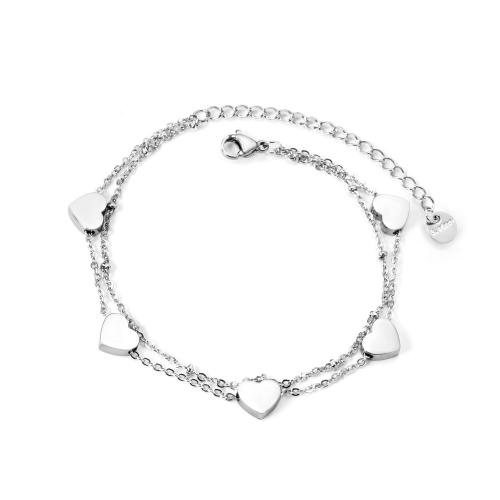 Stainless Steel Jewelry Bracelet 304 Stainless Steel plated Double Layer & fashion jewelry & for woman Sold By PC
