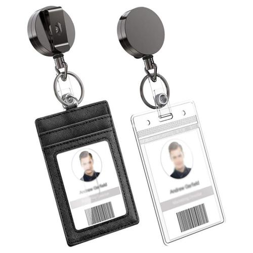 PVC Plastic Card Holder with PU Leather & Zinc Alloy dustproof & Unisex Sold By PC