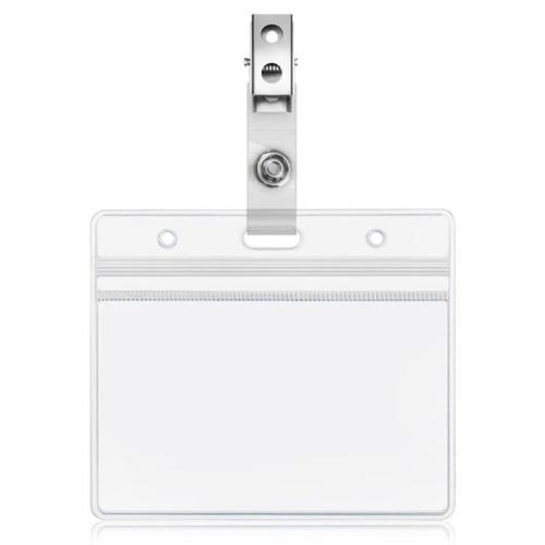 plastique PVC Titulaire de la carte, rectangle, Portable & Anti-poussière & unisexe & imperméable, transparent, 92x65mm, 50PC/sac, Vendu par sac