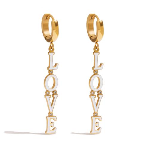 Cruach dhosmálta Buail Earring, 304 Cruach dhosmálta, plátáilte, stíleanna éagsúla do rogha & do bhean & cruan & le rhinestone, órga, Díolta De réir Péire
