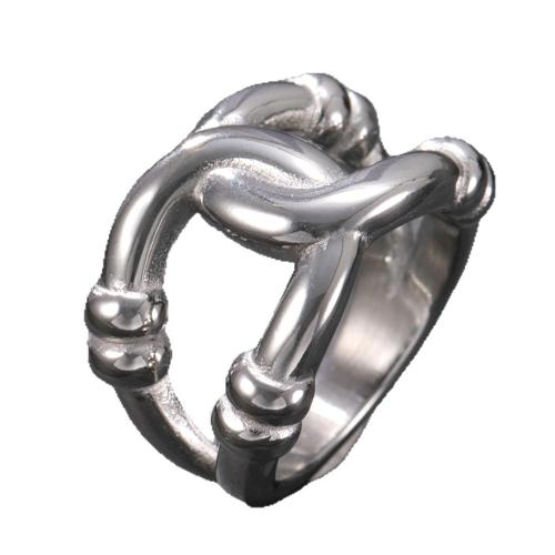 Cruach dhosmálta Fáinne Blaisíní, 304 Cruach dhosmálta, plátáilte, jewelry faisin & unisex & log, dath bunaidh, Méid:8, Díolta De réir PC