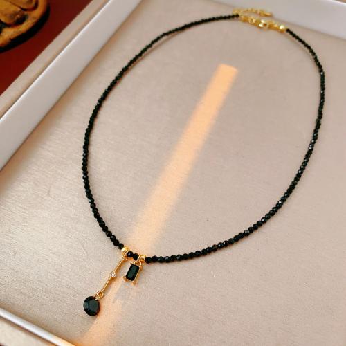 cobre colar, with Quartzo natural, with 3.5inch extender chain, feito à mão, para mulher & com strass, comprimento Aprox 13.6 inchaltura, vendido por PC