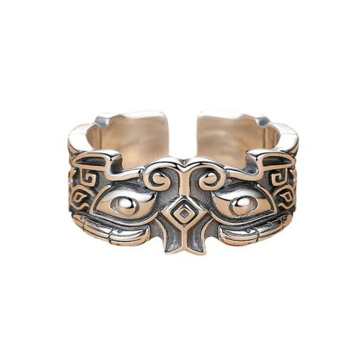 Brass Cuff Finger Ring antique silver color plated vintage & Unisex US Ring Sold By PC