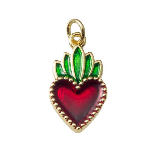 Brass Jewelry Pendants plated fashion jewelry & enamel nickel lead & cadmium free Sold By PC