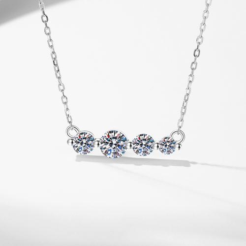 925 sterline d'argento collana, with 2inch extender chain, placcato platino, materiali diversi per la scelta & per la donna, Lunghezza Appross. 15.7 pollice, Venduto da PC