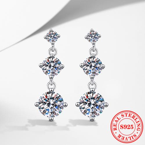 925 Sterling Silver Buail Earring, platanam plátáilte, ábhair éagsúla do rogha & do bhean, 8x23mm, Díolta De réir Péire