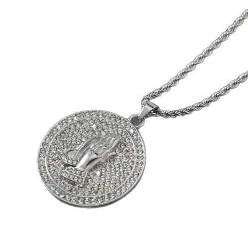 Collar de acero inoxidable de la joyería, acero inoxidable 304, chapado, para hombre, color original, longitud 60 cm, Vendido por UD