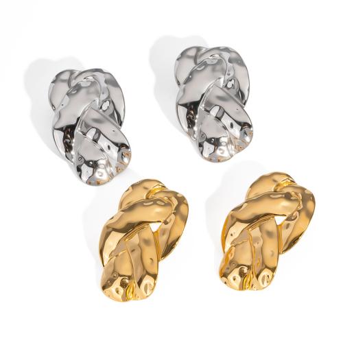Roestvrij staal Stud Earrings, 304 roestvrij staal, mode sieraden & voor vrouw & hol, meer kleuren voor de keuze, Verkocht door pair